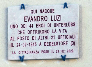 Sant’Ippolito, scoperta la Pietra della Memoria nel ricordo di Evandro Luzi eroe di guerra