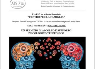 Coronavirus, un servizio di ascolto e supporto psicologico promosso dall’Ambito Territoriale Sociale 7