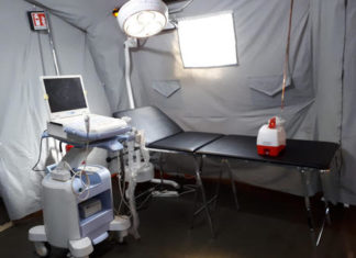 Ospedale da campo della marina militare nelle Marche: 40 posti letto, 4 di terapia intensiva