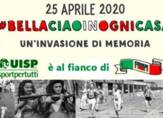 Uisp Pesaro Urbino a fianco dell’Anpi per il 25 Aprile: “#Bellaciaoinogni casa”