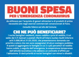 Fano, buoni spesa: riapre domani la piattaforma per inoltrare le richieste