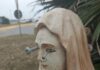 Profanata statuetta della Madonna a Torrette di Fano