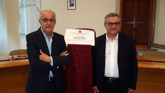 Il vice Presidente Minardi con Fausto Luzi Presidente Anmil Pesaro e Urbino