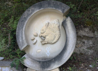Fossombrone: danneggiato lo scoiattolo delle Cesane