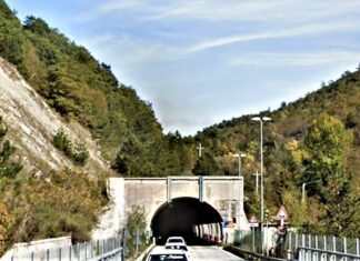 Contessa (Gubbio), lavori terminati in galleria. Strada aperta questa notte