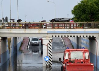 Maltempo sulla costa, sottopassi in tilt