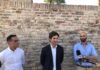 Luca Serfilippi (lega) presenta la sua candidatura alle regionali con al fianco Acquaroli