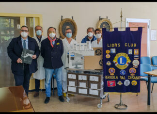 Emergenza Covid, iI Lions Club “Pergola Valcesano” dona materiale per un valore di 4mila euro all’ospedale di Pergola