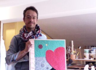 Arte col cuore, l’artista piobbichese Andrea Montagnana mette all’asta un suo dipinto per aiutare i bimbi cardiopatici