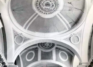 Fossombrone, nella chiesa di S. Francesco si ricompone la volta crollata