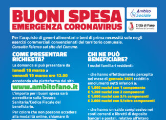 Buoni spesa a Fano, San Costanzo e Terre Roveresche