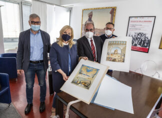 Giuseppe Paolini saluta Marcella Tinazzi nell’ultimo giorno alla guida dell’Ufficio scolastico provinciale