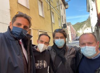 L’on. Mauro Lucentini (nuovo commissario provinciale Lega) in visita ad Acqualagna