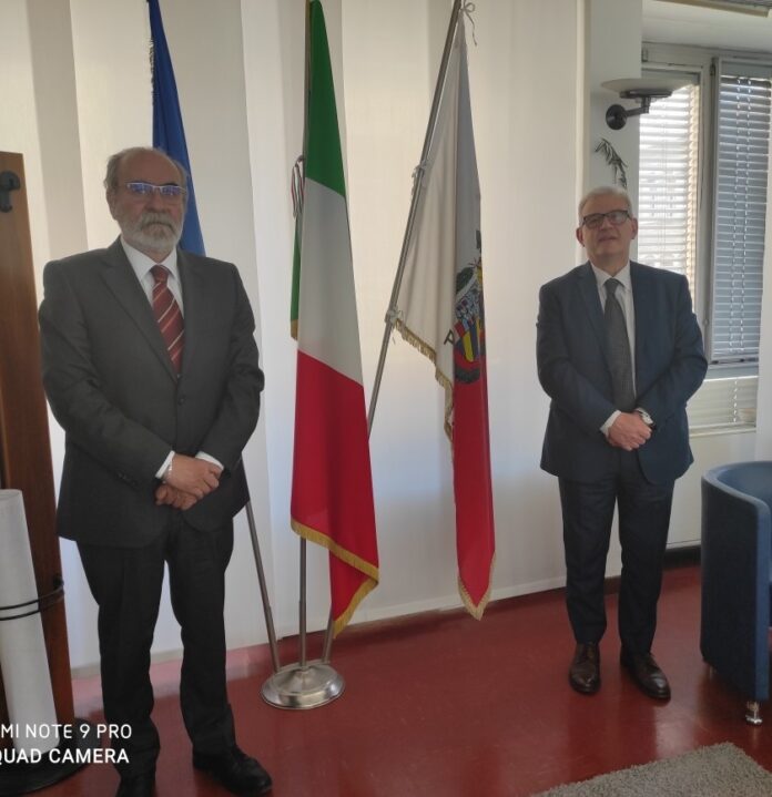 Da sinistra presidente Paolini con Prefetto Tommaso Ricciardi