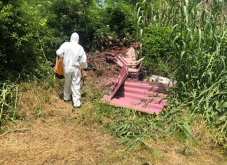 Amianto abbandonato in zona Banchi a Cagli, incivili mettono a rischio la salute dei cittadini