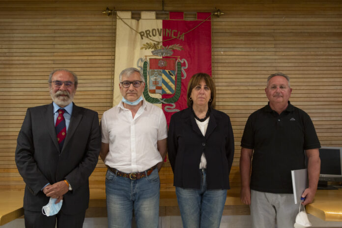 Da sinsitra Giuseppe Paolini, Marco Domenicucci, Elisabetta Cecchini e Roberto Cordella