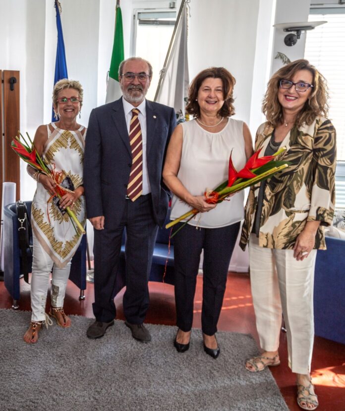 Da sinistra, Anna Gennari, Giuseppe Paolini, Renata Falcomer, Patrizia Paoloni