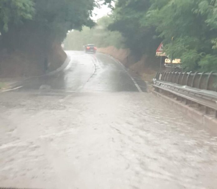 Ponte all'altezza del ristorante Il Poggio a Cagli