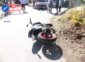 Incidente sulle colline a Fano, ferito motociclista di 17 anni
