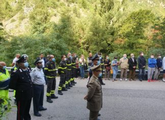In tanti per ricordare i militari Stefano Vitali, Anselmo Bei e Luigi Traversini deceduti in località Fontacce nel 1917