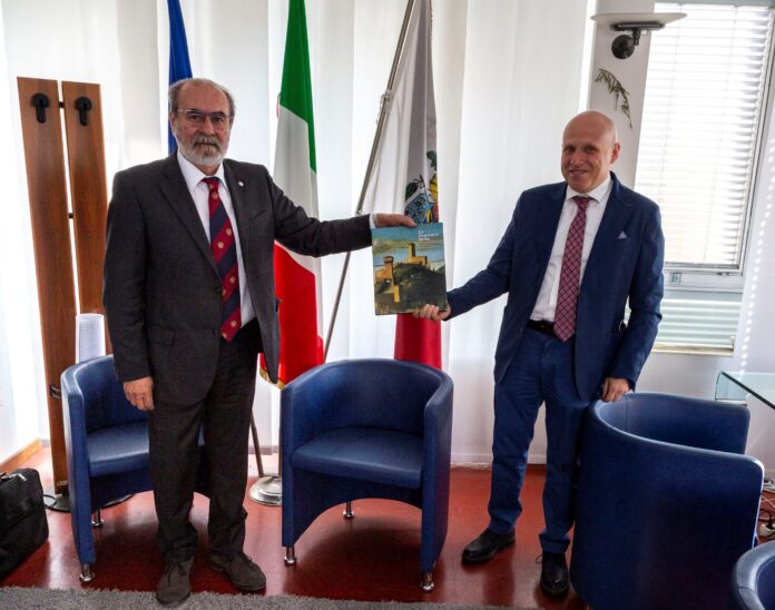 Paolini con nuovo Comandante Vigili del fuoco Leonardo Rampino
