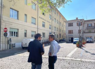 Sopralluogo dell’assessore regionale Baldelli all’ospedale di Cagli per accelerare l’inizio dei lavori
