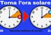 Torna l’ora solare, lancette stanotte dalle 3 alle 2