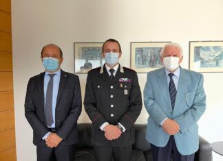 Il comandante provinciale dei carabinieri Cirtoli in visita a Confcommercio