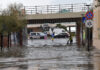 Bomba d’acqua su Fano: due auto bloccate nel sottopasso