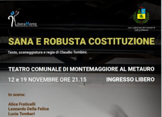 “Sana e robusta costituzione”: 12 e 19 novembre al teatro di Montemaggiore al Metauro