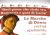 Cagli, a teatro lunedì 22 novembre Le Marche di Dante aperto alle scuole e alla cittadinanza