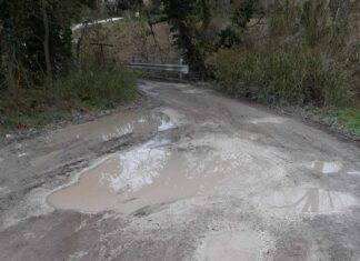 Strada Bevano di Fano, Udc: “Le voragini la fanno da padrone, urgono interventi”