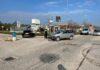Scontro in rotatoria a Fano, in sicurezza auto a metano