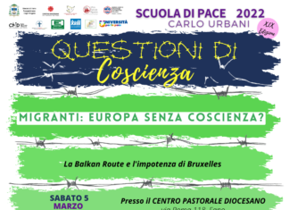 “Migranti: Europa senza coscienza?”: sabato a Fano secondo appuntamento con la Scuola di Pace “Carlo Urbani”