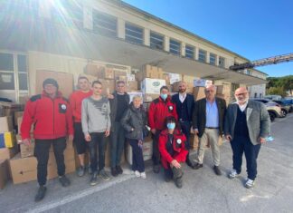 Consegna aiuti umanitari ai profughi ucraini grazie all’iniziativa “Legami di Pace” promossa dalla Lega delle Marche