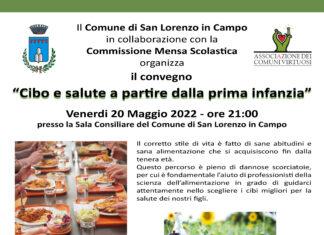 A San Lorenzo in Campo il convegno “Cibo e salute a partire dalla prima infanzia”