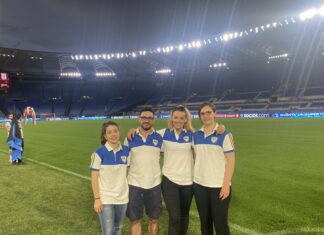 Anche i fanesi della “Pandolfaccia“ tra gli sbandieratori all’Olimpico per Inter-Juve