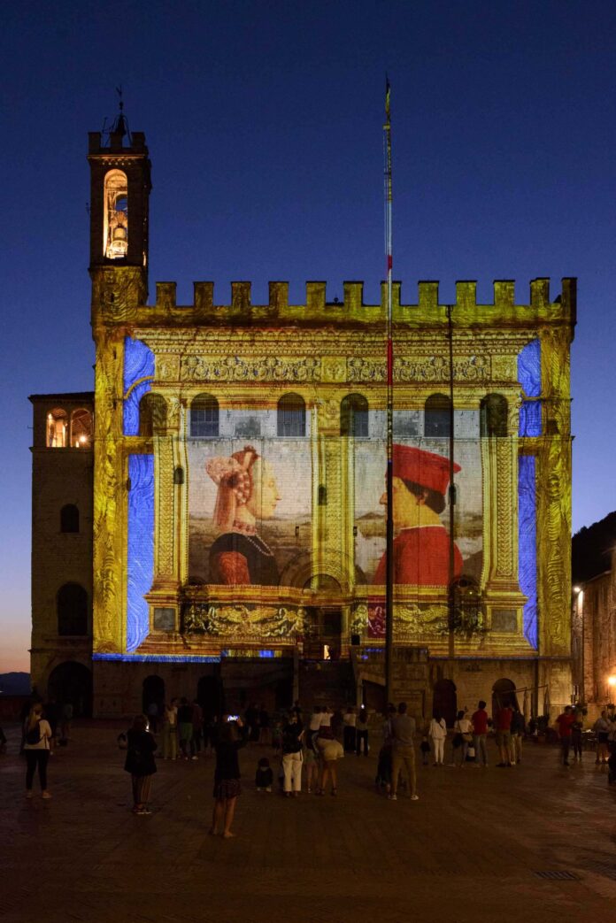 Gubbio_Federico da Montefeltro_proiezioni 1