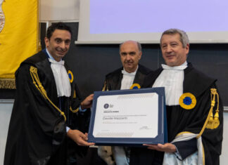 A Urbino Sigillo d’Ateneo per Davide Mazzanti