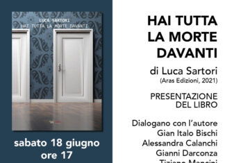 Sabato 18 giugno alla Sala Convegni del Palazzo Ducale, Urbinoir presenta “Hai tutta la morte davanti” di Luca Sartori
