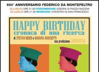Per i 600 anni del Duca Federico Confcommercio propone la rappresentazione teatrale ‘Happy Birthday cronaca di una ricerca’