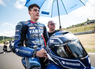 Il pilota fanese Marco Gaggi al GP di Magny-Cours in Francia