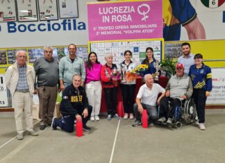 Bocce, Trofeo Opera Immobiliare, memorial Atos Volpini, a Lucrezia Chiara Gasperini profeta in patria