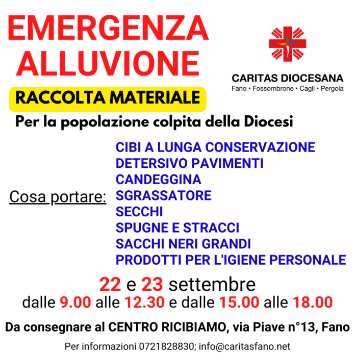 foto a alluvione caritas
