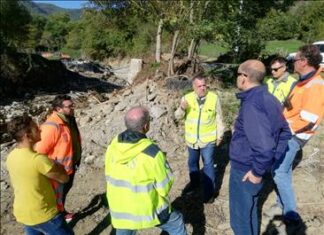 Alluvione a Cantiano: Anas consegna un guado provvisorio per riattivare il collegamento della frazione Pian di Balbano