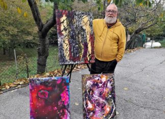 Iniziativa dell’artista Paolo Mariotti: opere in vendita, ricavato per la sua Cantiano