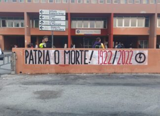 Striscione inneggiante alla marcia su Roma al Campus, Paolini condanna: “Sporgeremo denuncia”