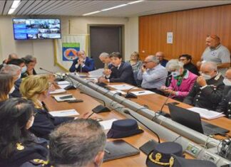 Terremoto, il presidente Acquaroli e l’assessore Aguzzi partecipano alla riunione del Cor