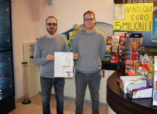 40mila euro vinti a Fossombrone con un “5” al Superenalotto (in palio gli euro erano 309!!! milioni)