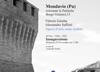 Al ristorante La Palomba di Mondavio la mostra ‘Opera d’arte come Artista’
